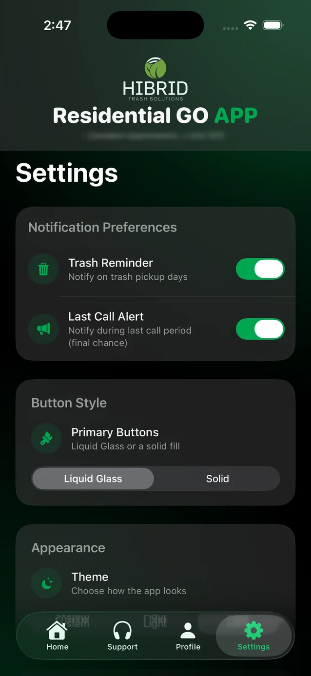 Hibrid resident app